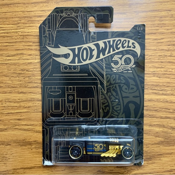 Hot Wheels 50th Anniversary Bone Shaker 3 Error Cards - Picture 4 of 11